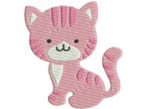 Stickdatei Kätzchen Vollstich